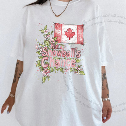 Not a Snowball's Chance Care & Resist progressive t-shirt in White