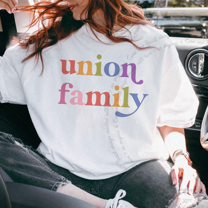 Union Family Care & Resist progressive t-shirt in White