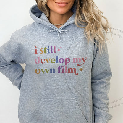 I Still Develop My Own Film Care & Resist Gildan hoodie in Sport Grey