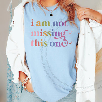 I Am not Missing This One Care & Resist progressive t-shirt in Chambray