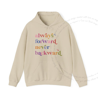 Always Forward Never Backward Care & Resist Gildan hoodie in Sand