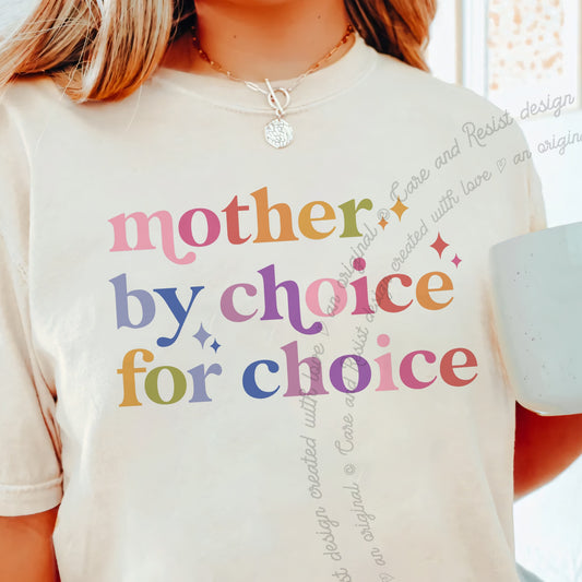 Mother By Choice For Choice Care & Resist progressive t-shirt in Ivory