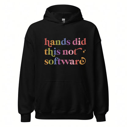 Hands Did This not Software Care & Resist Gildan hoodie in Black