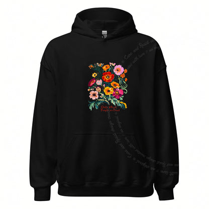 Only Weak People Are Cruel Care & Resist Gildan hoodie in Black