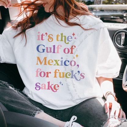 It's the Gulf of Mexico for Fuck's Sake Care & Resist progressive t-shirt in White