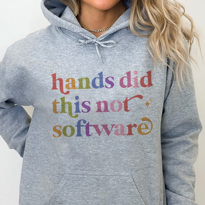 Hands Did This not Software Care & Resist Gildan hoodie in Sport Grey