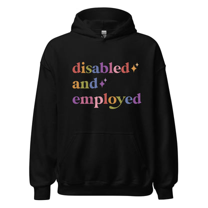 Disabled and Employed Care & Resist Gildan hoodie in Black