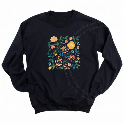 I Stand With Teachers Care & Resist Gildan crewneck sweatshirt in Black