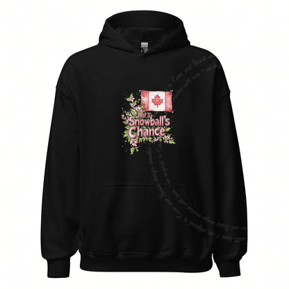 Not a Snowball's Chance Care & Resist Gildan hoodie in Black