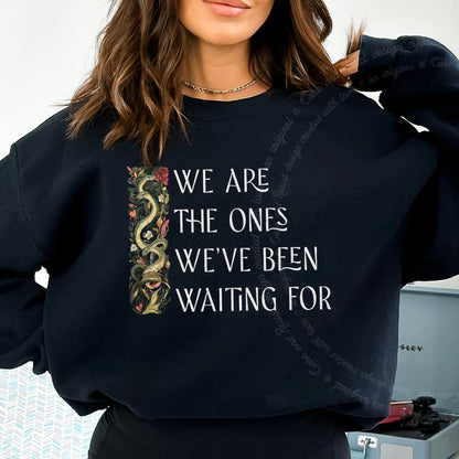 We Are the Ones We've Been Waiting For Care & Resist Gildan crewneck sweatshirt in Black