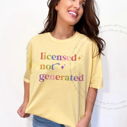 Licensed not Generated Care & Resist progressive t-shirt in Banana