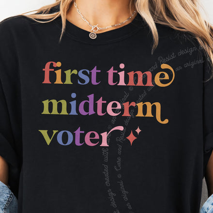 First Time Midterm Voter Comfort Colors Unisex T-Shirt