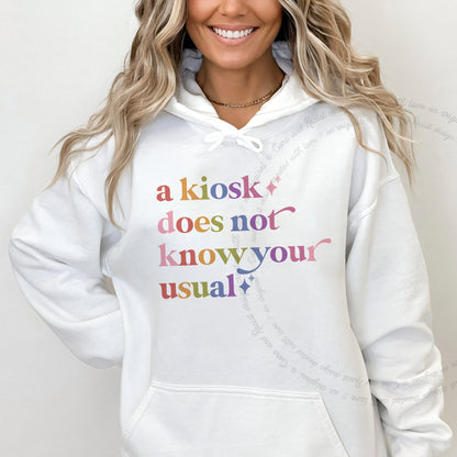 A Kiosk Does not Know Your Usual Care & Resist Gildan hoodie in White