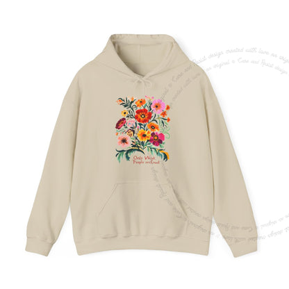 Only Weak People Are Cruel Care & Resist Gildan hoodie in Sand