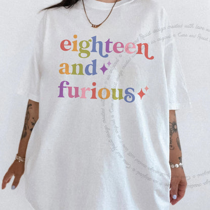 Eighteen and Furious Care & Resist progressive t-shirt in White